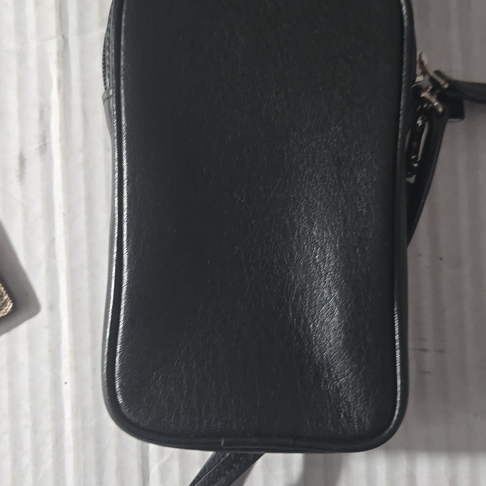 Coach Black Satin Wristlet with Gold Trim - Picture 10 of 10